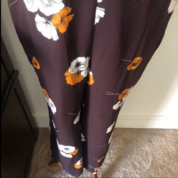 Cupcakes and cashmere floral jumpsuit brown medium - Picture 5 of 15